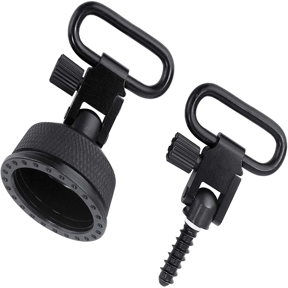 Hunting Explorer Gocher Quick Detachable Sling Swivel Cap Set with 1" Quick Release Tri-Lock Swivels Adapter for REM 870 12GA S8002
