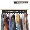 iBobbish Trophy and Medal Hanger Display Shelf, 16inchL, Metal 20 Hooks, Extra Large Bamboo Trophy Board, 33lbs Weight Capacity view 1