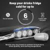 Frostbox Golf Bag Cooler with Ice Pack  Insulated 6-Can Beer Sleeve - Stays Cold for Hours Discreet Hidden Design - Fits in Golf Bag - Black view 3