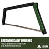 AGAWA - BOREAL24-24 Inch Folding Saw with All-Purpose Saw Blade - Camping Gear For Hiking, Fishing, Hunting, Bushcraft & Survival Kit (Black Frame/Green Handle) view 4