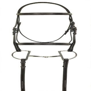 ARAMAS Fancy Square Raised Padded Bridle with Fancy Lace Reins