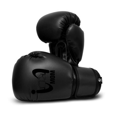 UFG I Boxing Mom - Kids Boxing Gloves MMA Boxing Muay Thai Bag Work (Black, 8 Oz) Classic