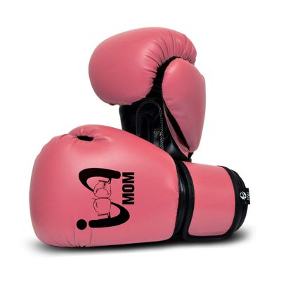 I Boxing Mom - Kids Boxing Gloves MMA Boxing Muay Thai Bag Work (Pink, 4 Oz)