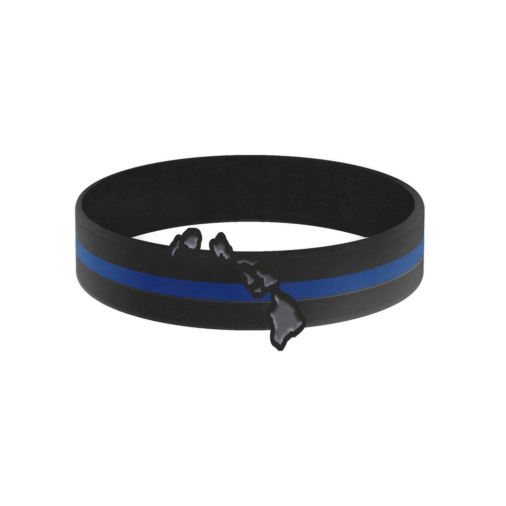 Thin Blue Line State Bracelets, X-Large, 9-Inch - Thin Blue Line USA