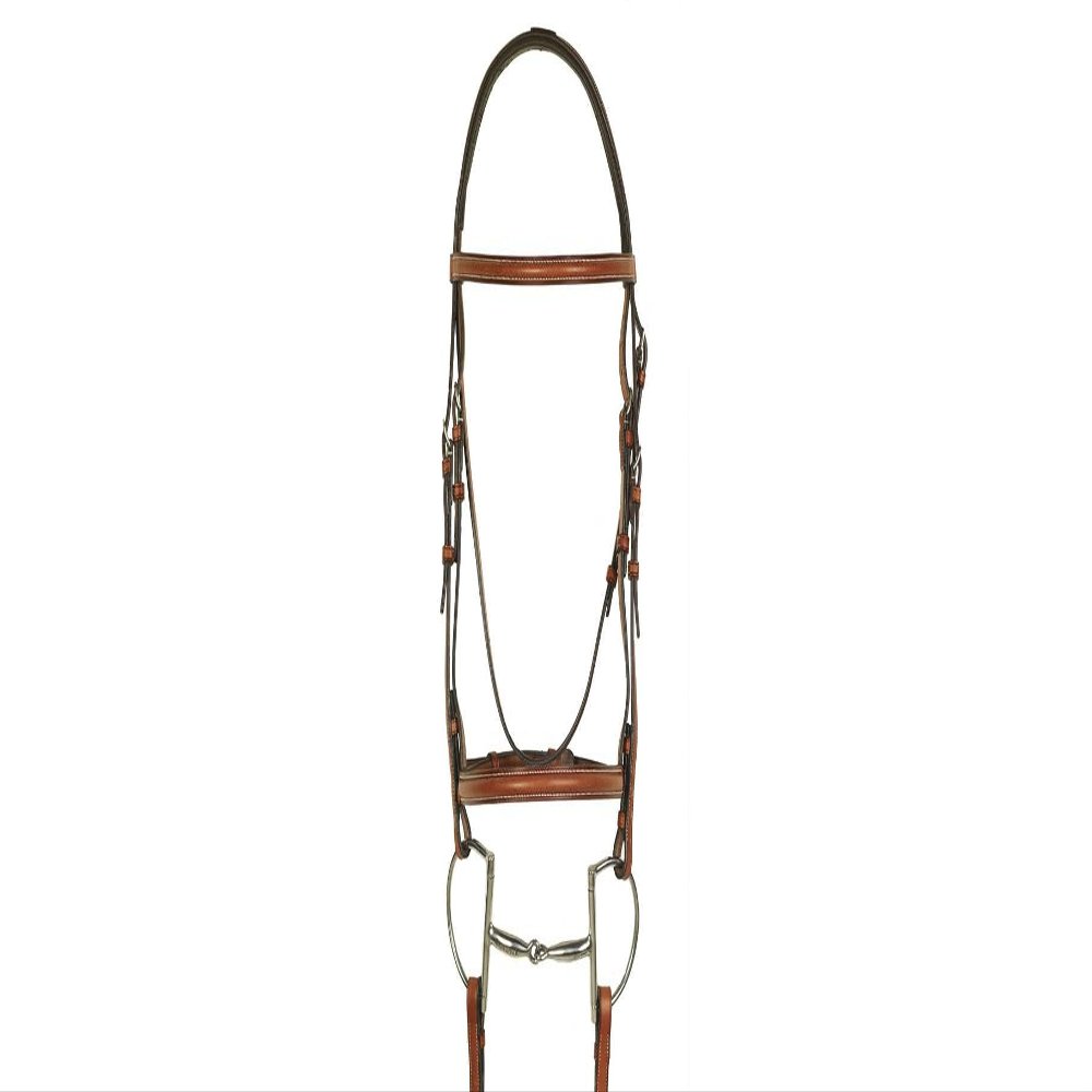 ARAMAS Plain Raised Padded Bridle with Raised Rubber Grip Reins