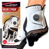 Copper Tech Ladies Golf Gloves Women Right Handed Golfer & Left Handed Golfer 2 Pack | Copper Compression Joint Support | Flexible & Comfortable Fit with Premium Leather | Tacky Grip Reinforced Pad view 1