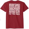 T-Line Men's The Office Tv Series Fun Run Graphic T-Shirt (Red, Large) view 2