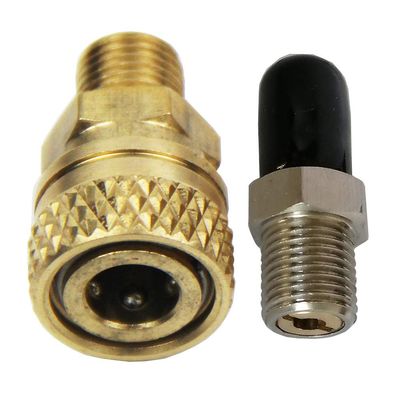 UP100 PCP Airforce Paintball Stainless Steel Double End Male Plug with Quick Disconnect M10 Female Coupler Connector and Other Hose Combination (Type 9)