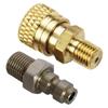 UP100 PCP Airforce Paintball Stainless Steel Double End Male Plug with Quick Disconnect M10 Female Coupler Connector and Other Hose Combination (Type 9) view 2