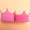 Hemoton 2pcs Crown Ring Earrings Necklace Jewelry Box Trinket Case Holder Crown Design Trinket Treasure Chest Storage Organizer Keepsake Box for Girls Women Purple Rosy view 4