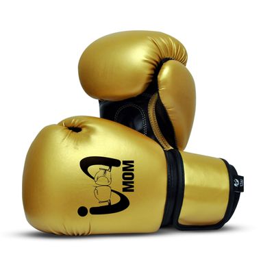 I Boxing Mom - Kids Boxing Gloves MMA Boxing Muay Thai Bag Work (Gold, 8 Oz)