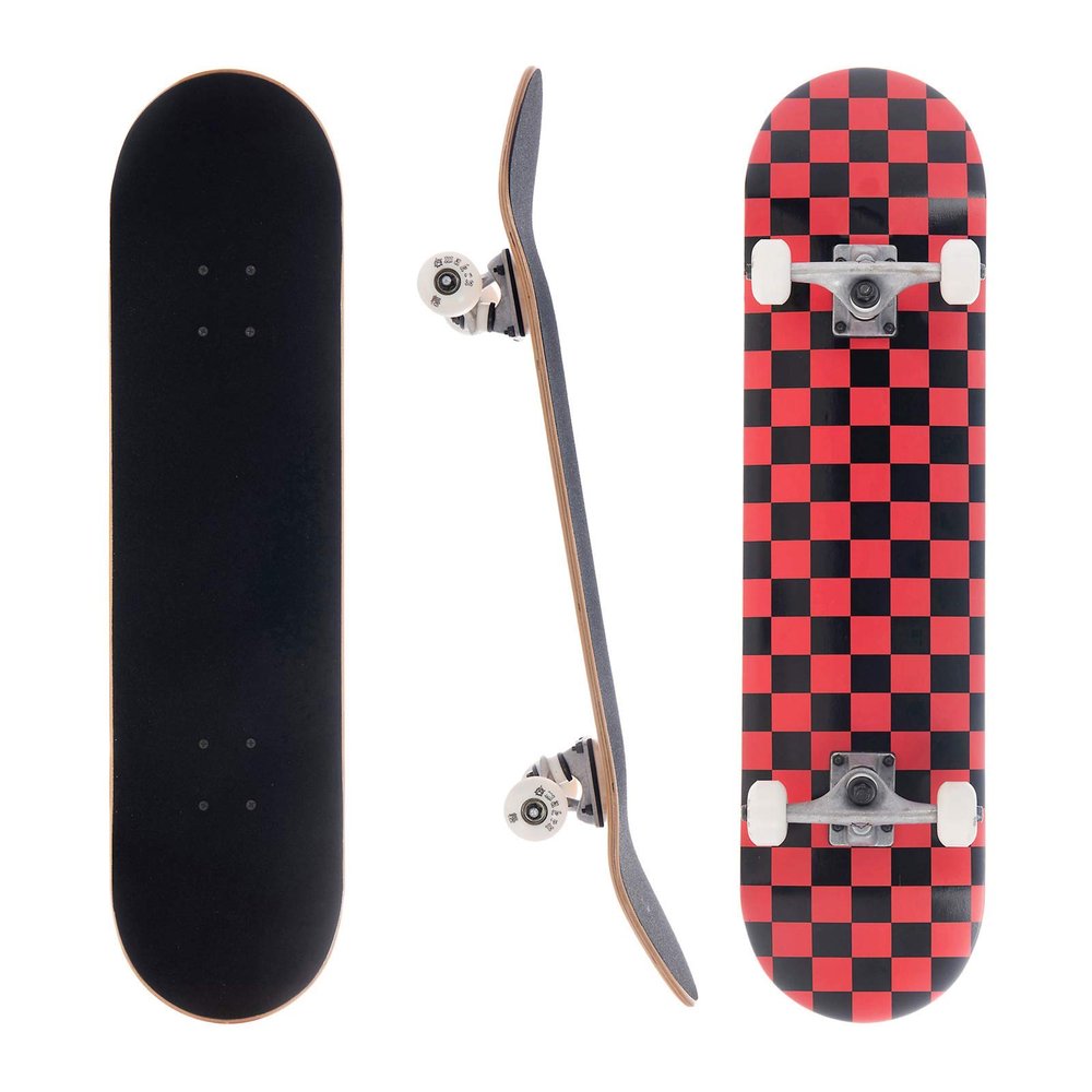 Awaken 8 Inch Complete Skateboard - Red Checkerboard