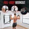 4KOR Deluxe Shoulder and Full Body Cross Anchored Resistance Cord System with Interchangeable Handles, Foot Straps, and Workout Guide. Exercise Bands with Nylon Sleeves, Anchors, and Carry Bag view 3