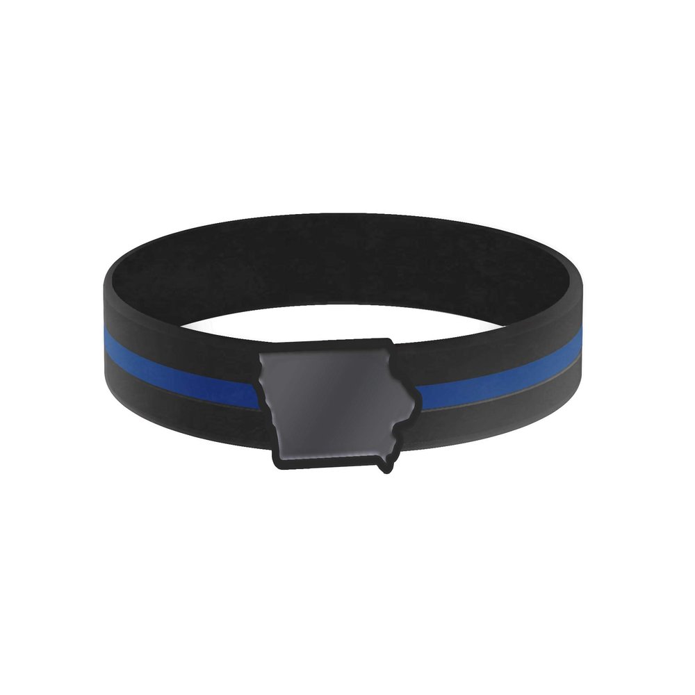 Thin Blue Line State Bracelets (9, Iowa)