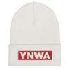 YNWA Block Liverpool Cuffed Soccer Beanie White view 3