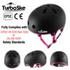 TurboSke Skateboard Helmet, BMX Helmet, Multi-Sport Helmet, Bike Helmet for Kids, Youth, Men, Women (Black&Pink, L/XL (22.8"-24")) view 2