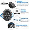 TurboSke Skateboard Helmet, BMX Helmet, Multi-Sport Helmet, Bike Helmet for Kids, Youth, Men, Women (Black&Blue, L/XL (22.8"-24")) view 4