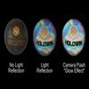 HW HOLOWIN Holographic Luminous Soccer Ball for Night Games & Training Football Ball Glowing in The Dark Light Up Reflective with Camera Flash Reflects Light Gifts, & Men (Size 5, Black) view 3