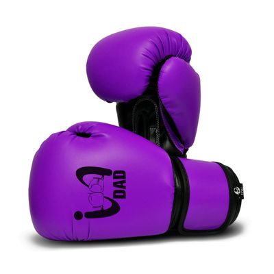 UFG I Boxing Dad - Kids Boxing Gloves MMA Boxing Muay Thai Bag Work (Purple, 8 Oz)