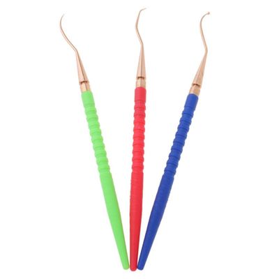 3Pcs Plastic Handle Brass Pick Parts Remove O Rings Scuba Diving Repair Tool Kit