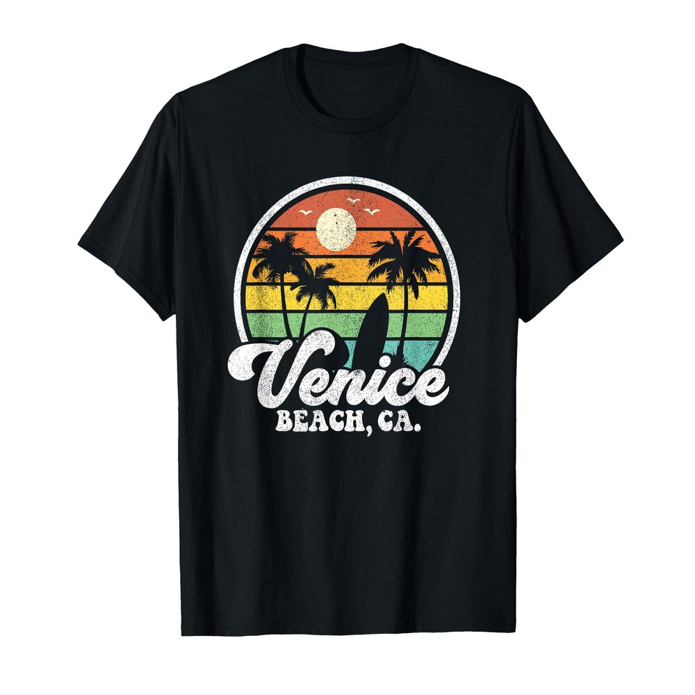 Vintage Venice Beach California CA Surfing Retro Surf Gift T-Shirt