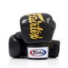 Fairtex BGV19 Deluxe Tight-Fit Gloves (Black, 16 oz) view 1