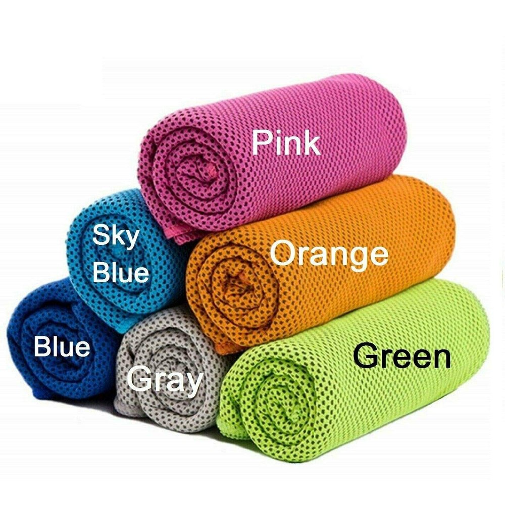 6 Piece(s) Instant Ice Cooling Towel for Sports Workout Fitness Gym Yoga Hiking Pilates