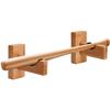TOBWOLF 2PCS Baseball Bat Wall Mount Display Rack, Horizontal Display Bat Hanger Holder, Wood Bracket Stand for Hockey Stick - Burlywood view 3