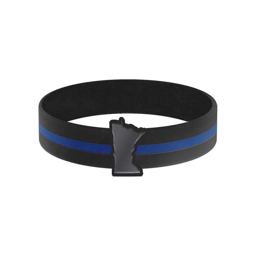 Thin Blue Line State Bracelets, X-Large, 9-Inch - Thin Blue Line USA