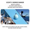 ECOFT Alloy Steel Fishing Weights Sinkers 20g-200g Coated Egg Sinkers Cannonball Weights Assorted Sizes Bag and Fish Weights Assortment Box Non-Lead Fishing Weights Saltwater Freshwater view 4