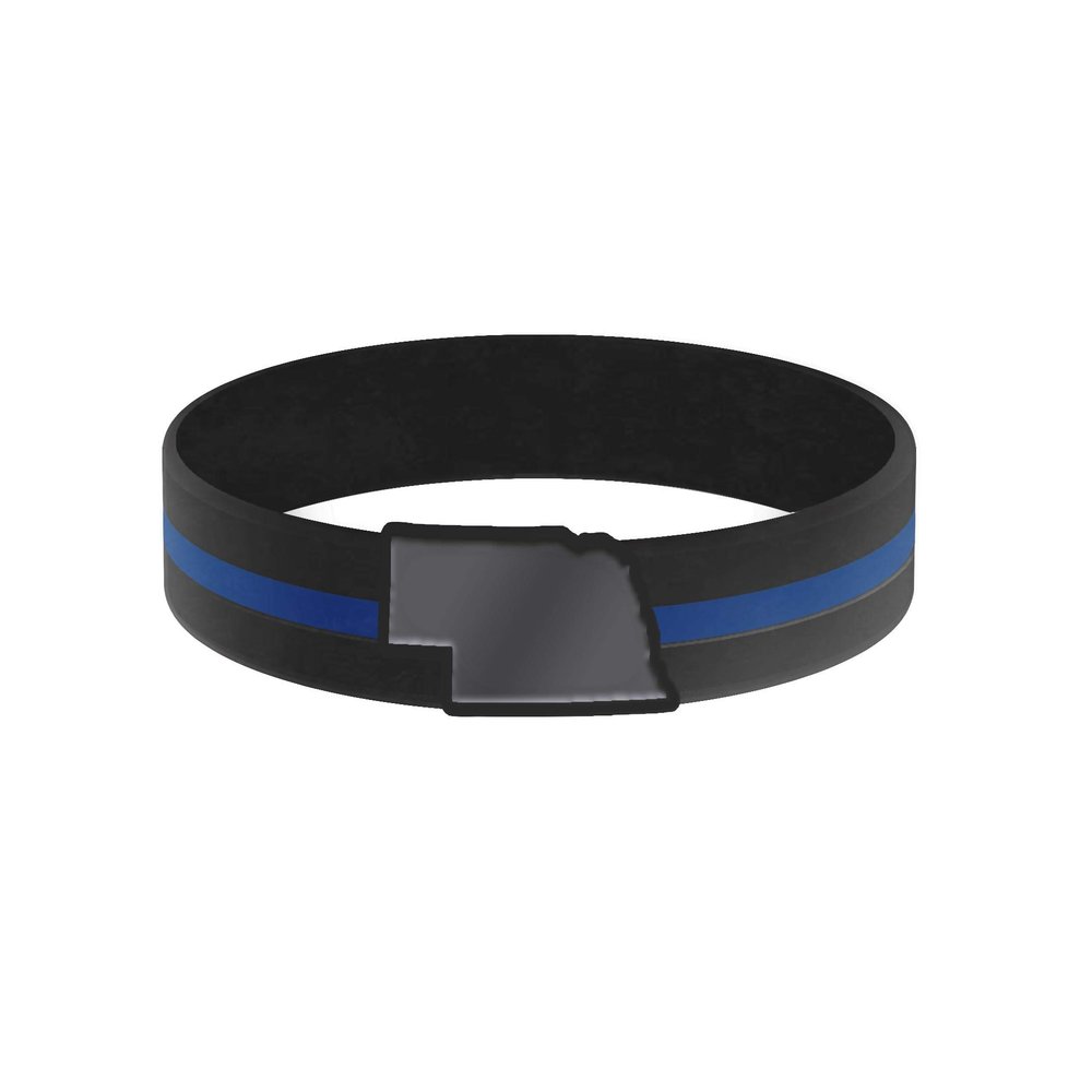 Thin Blue Line State Bracelets (8, Nebraska)