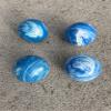 BuyBocceBalls Listing - Made in USA, Premium Quality Official Tournament 4 Ball Bocce Set - 107mm Marbleized Blue and White Balls; Regulation Size Balls 920 Grams (2 lbs. 1 oz.) view 3