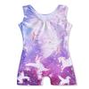 HOZIY Leotards for Toddler Girls Gymnastics 2t 3t Dance Biketards Toddlers Bodysuits Purple Blue view 2
