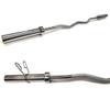 2" diameter standard Olympic Super Curl Barbell Curl Bar weight barbell, 47" /60" (Silver-47") view 2