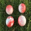 BuyBocceBalls Listing - Unique Bocce Set - 4 Pack of 107mm Marbleized Red and White Balls view 1