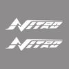 Imagnt Studio Graphics Set of 2 Boat Hull Marine Grade Vinyl Decals fits Nitro Boat, Restoration Stickers Select Size and Color (36 inches, White) view 1