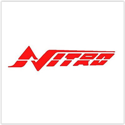 Imagnt Studio Graphics Set of 2 Boat Hull Marine Grade Vinyl Decals fits Nitro Boat, Restoration Stickers Select Size and Color (28 inches, Red)