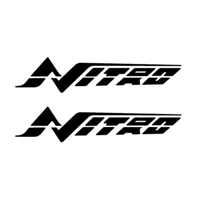 Imagnt Studio Graphics Set of 2 Boat Hull Marine Grade Vinyl Decals fits Nitro Boat, Restoration Stickers Select Size and Color (36 inches, Black)