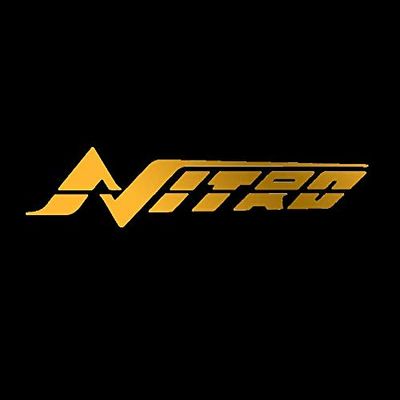 Imagnt Studio Graphics Set of 2 Boat Hull Marine Grade Vinyl Decals fits Nitro Boat, Restoration Stickers Select Size and Color (28 inches, Gold Metallic)