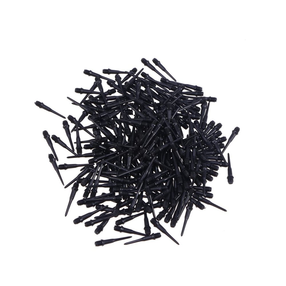 BESPORTBLE 250pcs Plastic Tips for Electronic Darts Durable Screw Thread Points Anti-slip Design for Enhanced Grip Compatible with Standard Soft Tip Darts