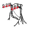 WANLECY Trunk Bike Rack 3-Bike Capacity, Carbon Steel Hitch-Free Car Rack with Anti-Slip Slots & Safety Straps, Rear Mount Bicycle Carrier for SUVs, Sedans, Minivans view 1
