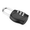 Hard to Crack Practical Black Luggage Password Lock, Compact Size Anti-theft Suitcase Password Lock, Backpack Toolboxes for Lockers Luggage view 2