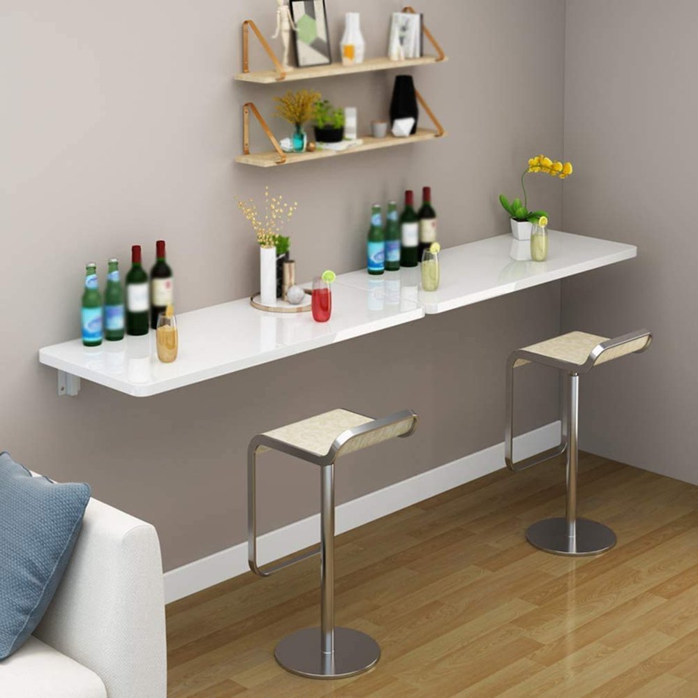 WANGPP Wall-Mounted Folding Table, Laundry Folding Computer Table,Bedroom, Study,Office,Dining Room