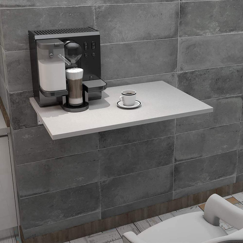 WANGPP Wall-Mounted Folding Table,Floating Shelf Multifunctional Computer Desk,Bedside Table, Laundry Room, Garage, etc.