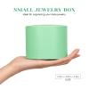 CONBOLA Jewelry Organizer, Small Jewelry Storage Box Earring Holder for Women, 4-Layer Rotating Travel Jewelry Tray Case with Lid for Bracelets Rings Bracelets view 2