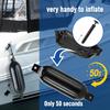 Affordura Boat Fender 4 Pack Boat Bumpers Fenders 6.5 Inch with 4 Ropes, Boat Bumpers for Pontoon Boat Fenders Inflatable (Black) view 4
