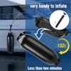 Affordura Boat Fender 4 Pack Boat Bumpers Fenders 8.5 Inch with 4 Ropes, Boat Bumpers for Pontoon Boat Fenders Inflatable (Black) view 4