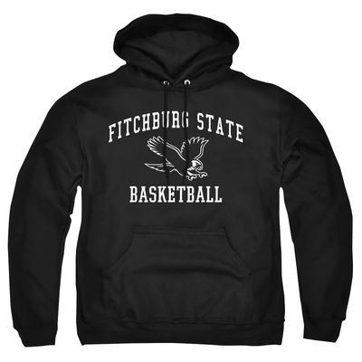 Fitchburg State University Official Basketball Unisex Adult Pull-Over Hoodie, Black, 3X-Large