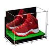 Better Display Cases Acrylic Large Shoe Display Case for Basketball Shoe Soccer Cleat Football Cleat with Mirror, Gold Risers, Wall Mount and Turf Base (A013/V11) view 2