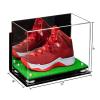 Better Display Cases Acrylic Large Shoe Display Case for Basketball Shoe Soccer Cleat Football Cleat with Mirror, White Risers, Wall Mount and Turf Base (A013/V11) view 2